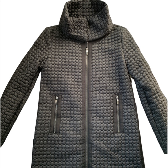 ❤️❤️Armani Jeans black quilted coat with detachable collar size S❤️❤️ - Picture 5 of 13